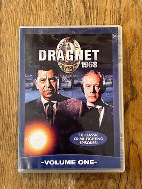 Dragnet 1968 Movie DVD Volume One Crime Jack Webb 10 Classic Episodes